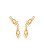 EARCUFF AFETO EM BANHO DE OURO - Imagem 1