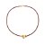 COLAR FOLHAS EM BANHO DE OURO - Imagem 1