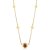 COLAR ASTRAL CORNALINA MINI EM OURO 18K - Imagem 1
