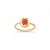 ANEL ASTRAL CORNALINA MINI EM OURO AMARELO 18K - Imagem 1