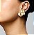 BRINCO RADIAL MAXI BANHO DE OURO 18K - Imagem 2