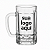Caneco Vidro Chopp Personalizada c/ 3 Cores - Imagem 1