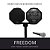 PROMOÇÃO - Freedom R3 preta c/ Microfone Simples + Caixa Passiva - Imagem 1