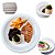 Kit 24Pratos Raso Protel Restaurante Porcelana Schmidt - Imagem 1