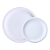 Kit 12 Pratos Rasos E 12 Sobremesa Iguaçu Porcelana Germer - Imagem 1
