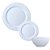 Kit 4 Prato Raso 4 Sobremesa 4 Bowls Tassel Porcelana Germer - Imagem 1
