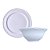 Jogo 6 Bowl + 6 Prato Sobremesa Cottage Porcelana Germer - Imagem 1