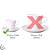 Jogo 6 Xícaras Café C/ Pires Porcelana Tassel Germer - Imagem 3