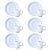 Kit 6 Xícaras De Café C/ Pires Cilíndrica Porcelana Schmidt - Imagem 1