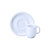 Kit 6 Xícaras De Café C/ Pires Cilíndrica Porcelana Schmidt - Imagem 2
