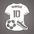 Aplique mdf - Camisa de Futebol - Nome e Número Personalizado - Imagem 3