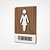 Placa Sinalização Indicativa Banheiro Feminino Vertical - Imagem 1