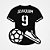 Aplique mdf - Camisa de Futsal - Nome e Número Personalizado - Imagem 2