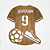 Aplique mdf - Camisa de Futsal - Nome e Número Personalizado - Imagem 4