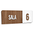 Placa Sinalização Indicativa Sala Numerada - Imagem 16
