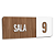 Placa Sinalização Indicativa Sala Numerada - Imagem 25