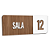 Placa Sinalização Indicativa Sala Numerada - Imagem 34