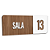 Placa Sinalização Indicativa Sala Numerada - Imagem 37