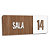 Placa Sinalização Indicativa Sala Numerada - Imagem 40