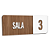 Placa Sinalização Indicativa Sala Numerada - Imagem 7