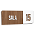 Placa Sinalização Indicativa Sala Numerada - Imagem 43