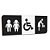 Placa de Sinalização Indicativa - Banheiro Kids, PNE e Fraldário - Imagem 6