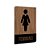 Placa Sinalização Indicativa Banheiro Feminino Vertical - Imagem 3