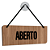 Placa Aberto / Fechado - Frente e Verso com Ventosa e Cordinha - Imagem 4