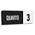 Placa Sinalização Indicativa Quarto Numerado - Imagem 9