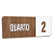 Placa Sinalização Indicativa Quarto Numerado - Imagem 4