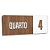 Placa Sinalização Indicativa Quarto Numerado - Imagem 10