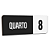 Placa Sinalização Indicativa Quarto Numerado - Imagem 24