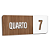 Placa Sinalização Indicativa Quarto Numerado - Imagem 19