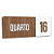 Placa Sinalização Indicativa Quarto Numerado - Imagem 46