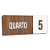Placa Sinalização Indicativa Quarto Numerado - Imagem 13