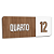 Placa Sinalização Indicativa Quarto Numerado - Imagem 34