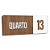 Placa Sinalização Indicativa Quarto Numerado - Imagem 37