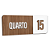 Placa Sinalização Indicativa Quarto Numerado - Imagem 43