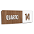 Placa Sinalização Indicativa Quarto Numerado - Imagem 40