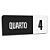 Placa Sinalização Indicativa Quarto Numerado - Imagem 12
