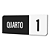 Placa Sinalização Indicativa Quarto Numerado - Imagem 2