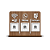 Placa Mesa - 3 QR-Codes - Imagem 6