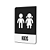 Placa Sinalização Indicativa Banheiro Kids Vertical - Imagem 2
