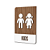 Placa Sinalização Indicativa Banheiro Kids Vertical - Imagem 1