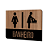 Placa Sinalização Indicativa Banheiro Feminino e Fraldário Horizontal - Imagem 3