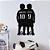 Aplique mdf - Dois Jogadores - Futebol - Nome e Número Personalizado - Imagem 1