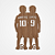 Aplique mdf - Dois Jogadores - Futebol - Nome e Número Personalizado - Imagem 4