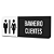 Placa de Sinalização Indicativa - Banheiro Clientes - Imagem 2