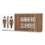 Placa de Sinalização Indicativa - Banheiro Clientes - Imagem 1