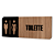 Placa de Sinalização Indicativa - Toilette - Imagem 3